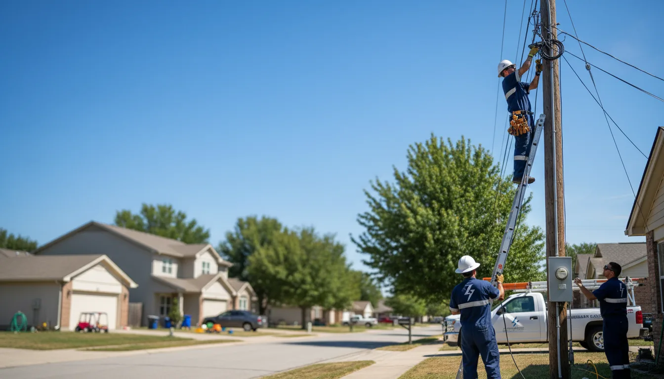 Residential electrician providing installation services in Crystal Beach, FL